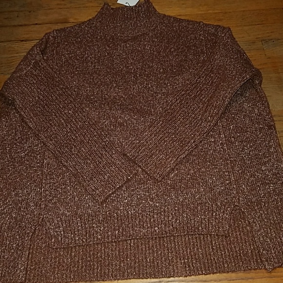 John & Jenn marled brown sweater-Med. - Picture 2 of 6